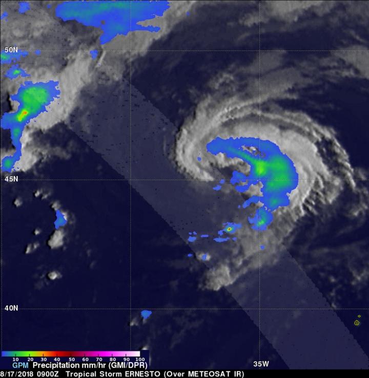 Satellite Data on Ernesto