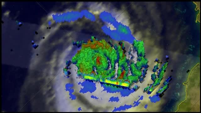 TRMM Video of Rainfall Rates of Nathan