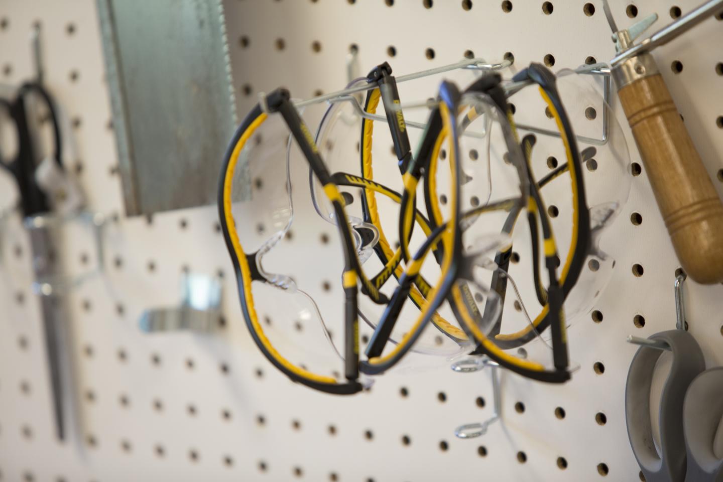 Accessible MakerSpaces, Pegboard