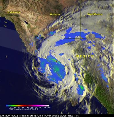 TRMM Image of Odile