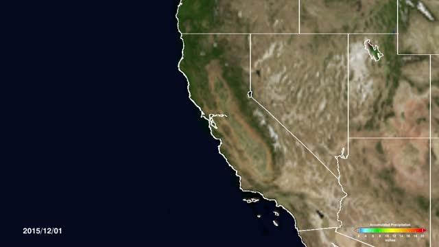 Accumulated Rainfall in California