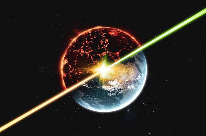 Powerful lasers probe quantum properties of iron in deep, molten rock