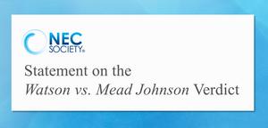 NEC Society Statement on the Watson vs. Mead Johnson Verdict