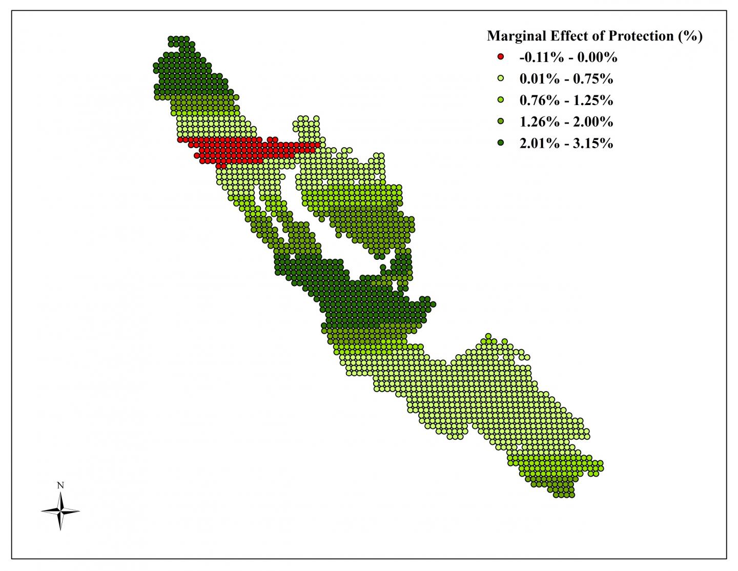 Variation in Effect of Protection within Kerinci Seblat National Park