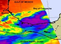 NASA  Infrared Image of Tropical Storm Nate