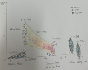 Schematic representation of the medium temperature dependence of jet transport coefficient in high-energy nucleus-nucleus collisions