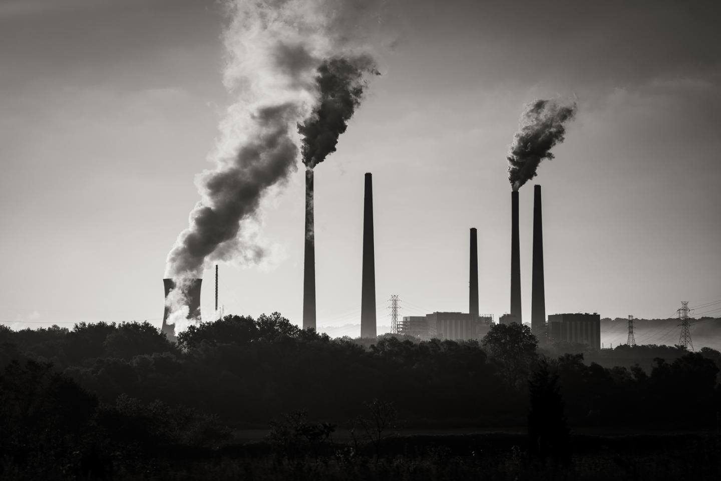 Coal-Fired Smoke Stacks