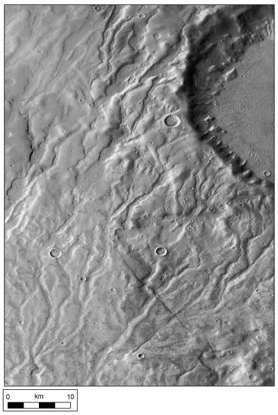 Warrego Valles on Mars
