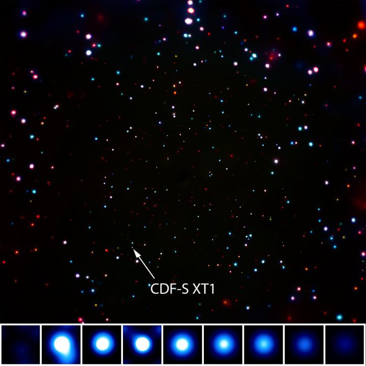 Mysterious Cosmic Explosion Surprises Astronomers Studying the Distant X-ray Universe (2 of 3)