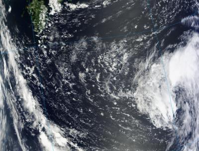 NASA Terra Satellite Image of Tropical Depression Haikui