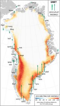 2010 Spike In Greenland Ice Loss Lifted Bedrock, GPS Reveals (2 of 2)