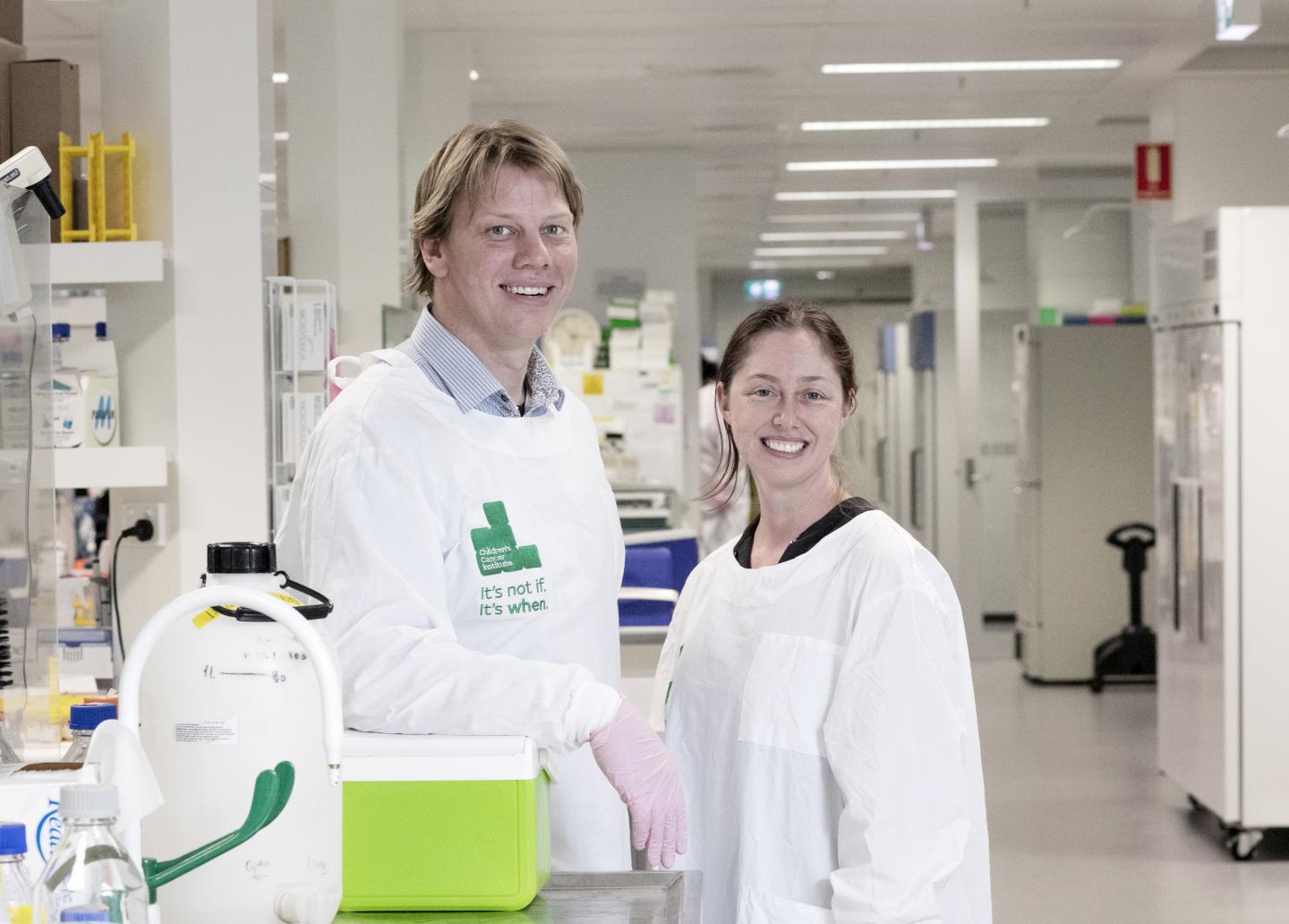 Dr. Dan Carter and Jayne Murray, Children's Cancer Institute Australia