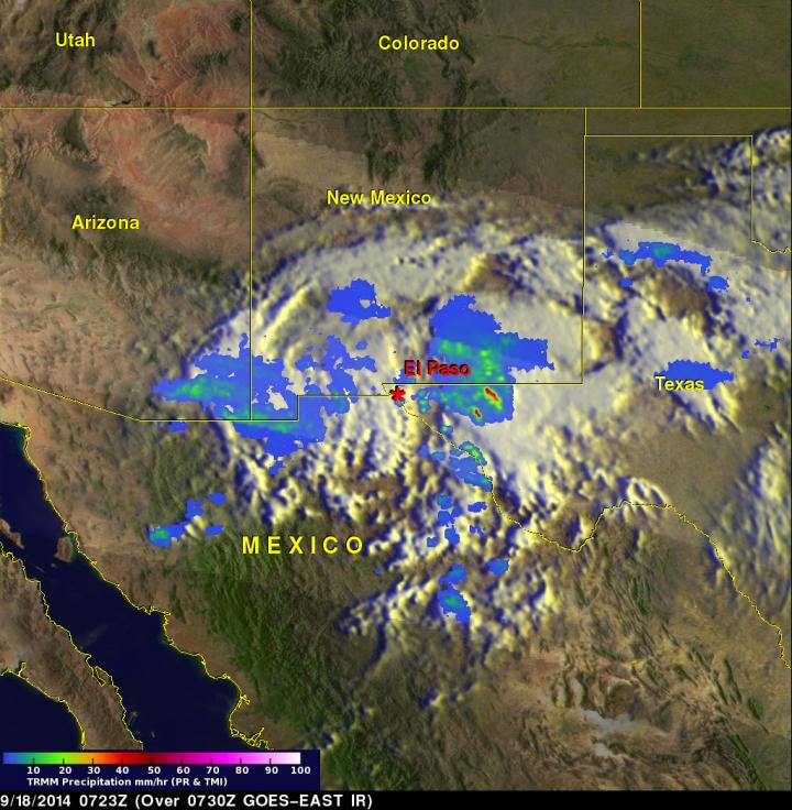 TRMM Image of Odile