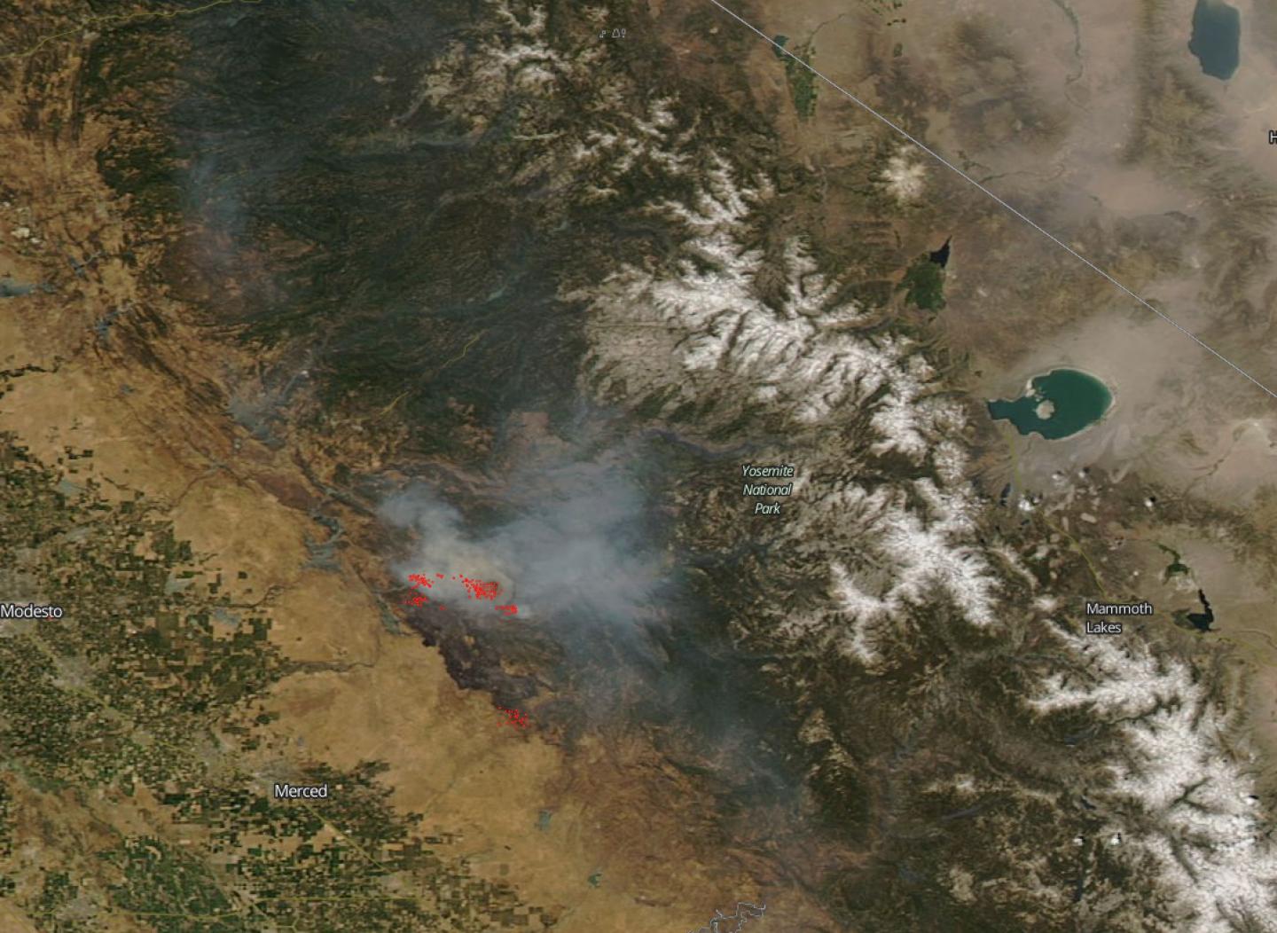 NASA Sees Smoke from California’s Detwiler Fi | EurekAlert!