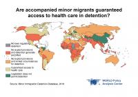 Are accompanied minor migrants guaranteed access to health care in detention?