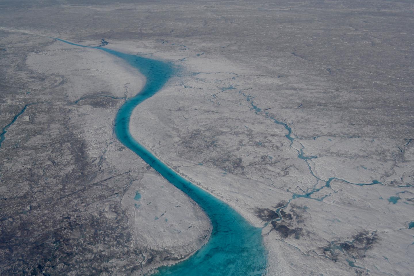 Supraglacial Stream on the Greenland Ice Sheet