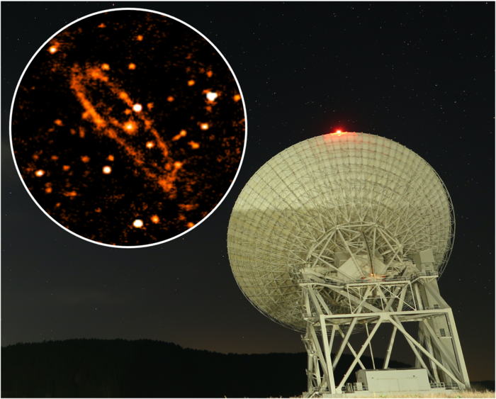 Andromeda galaxy captured at 6.6 GHz