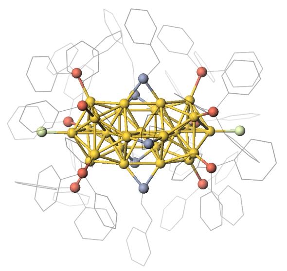 Model Of Gold Nanoclusters, Which Can Be Used As Semiconductors