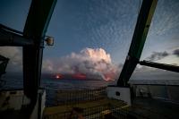 Kilauea Ocean Entry from UH Research Vessel