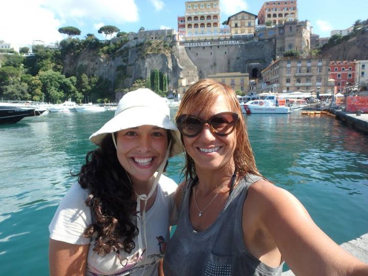 Aylin Ulman (Right) & Her Assistant Gemma Martinez in Sorrento