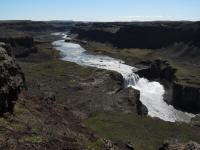 Upstream Towards Hafragilfoss Waterfall, Iceland