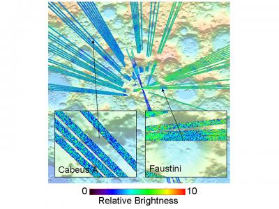 Partial Map of Moon's South Pole