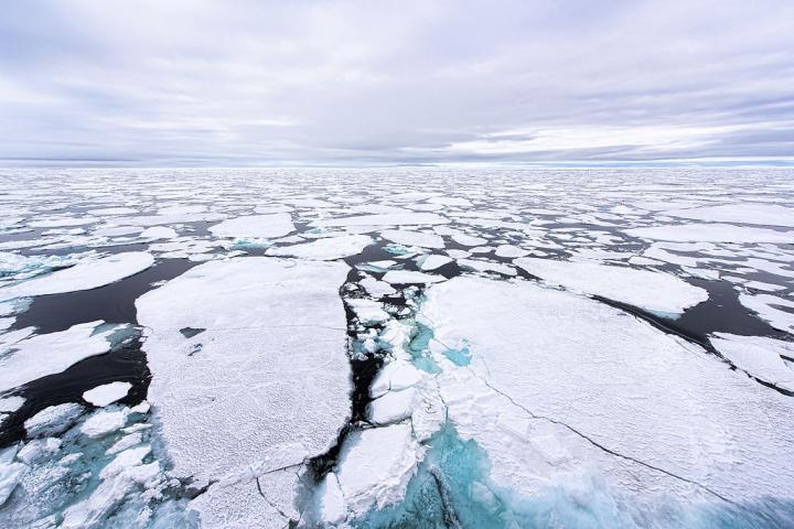 Sea ice at the North Pole