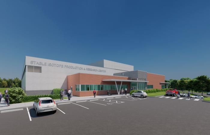 Rendering of new U.S. Stable Isotope Production and Research Center