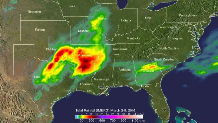 Rainfall Data from March 2-9, 2016