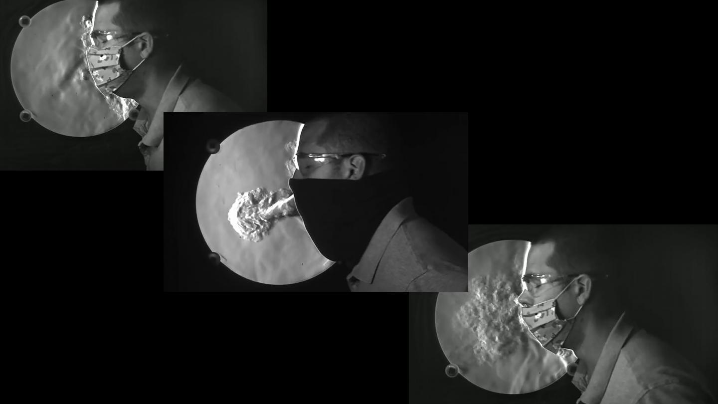 Matt Staymates testing different face masks