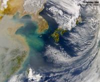 Satellite image of pollution
