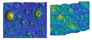 Silicone surface mimics topology, wettability of a real human tongue