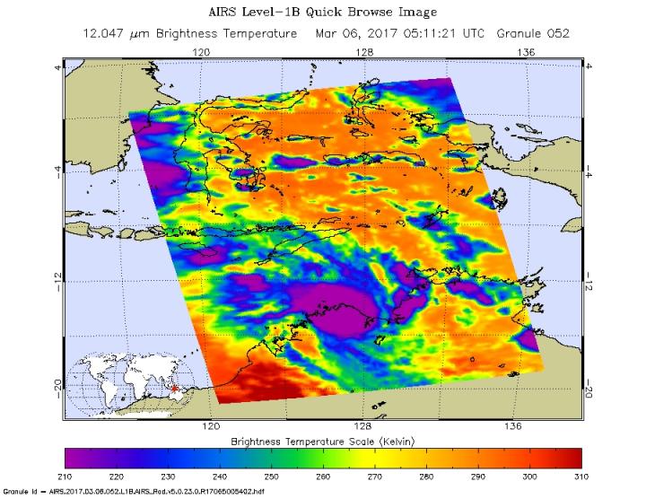 AIRS image of Blanche