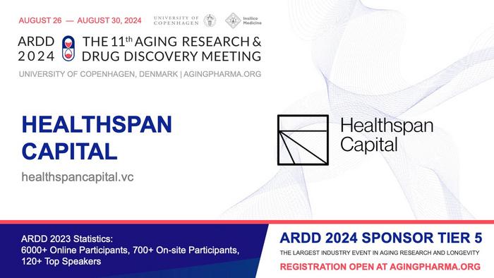 Announcing Healthspan Capital [IMAGE] | EurekAlert! Science News Releases
