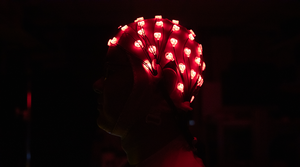 An EEG cap used in the brainwaves and learning experiment