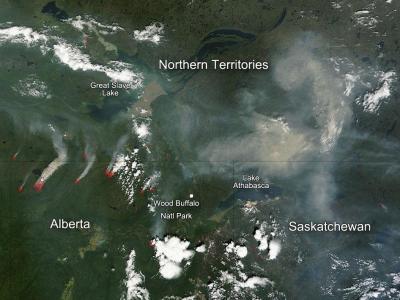 NASA Sees Fires Still Burn in Alberta, Canada