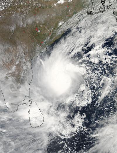 NASA Sees a Strengthening Tropical Cyclone Mahasen