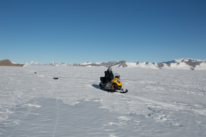 Ice penetrating radar survey