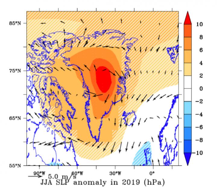 Pressure Over Greenland