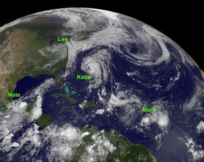 4 Tropical Systems in the Atlantic