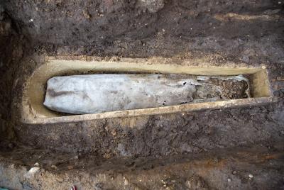 The Stone Coffin at the Greyfriars Dig Site