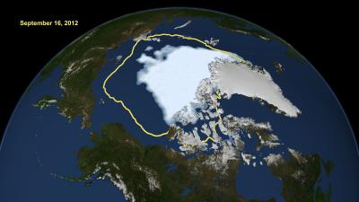 Comparison of  the New Record Low Arctic Sea Ice Extent