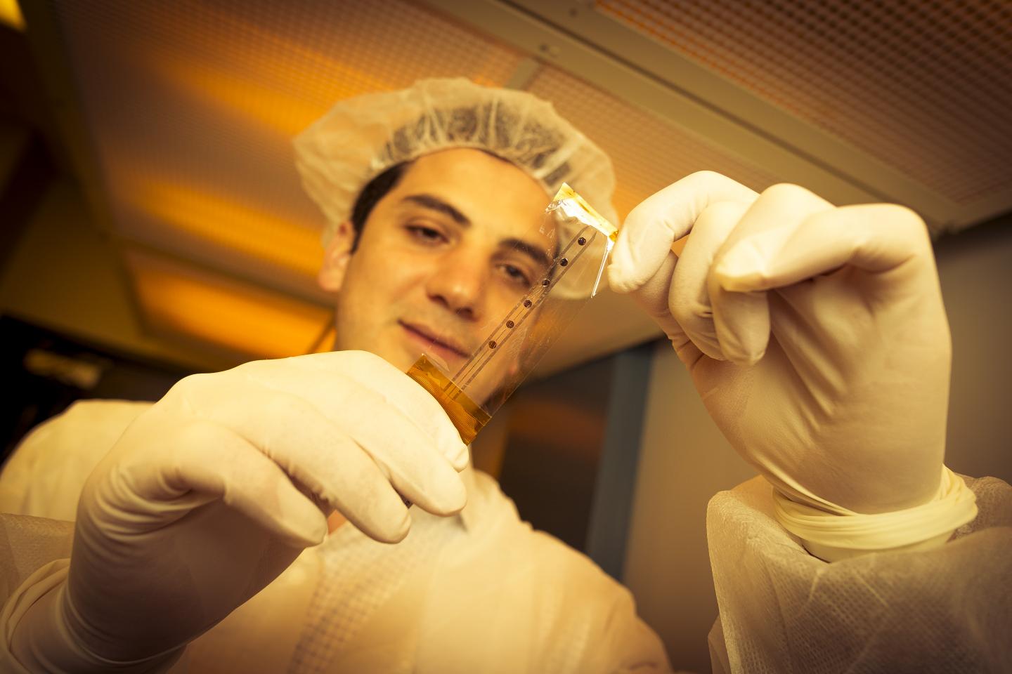 PEDOT:PSS Electrode Grid