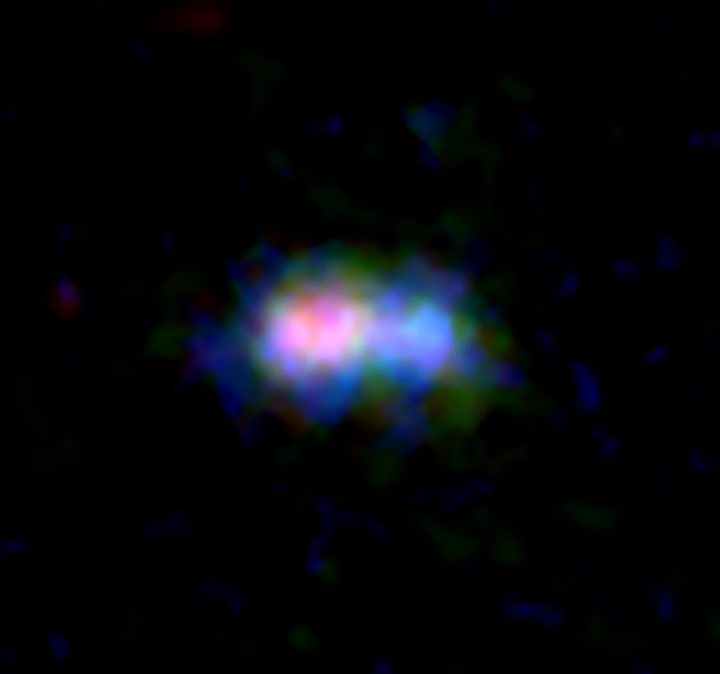 アルマ望遠鏡とハッブル宇宙望遠鏡がとらえた132億光&#24