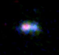 ALMA and Hubble Space Telescope (HST) Image of the Distant Galaxy MACS0416_Y1