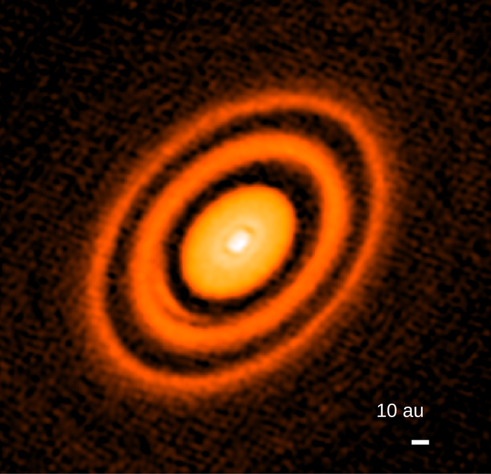 Rings around HD163296