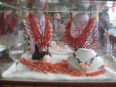 Red Coral For Sale in a Beijing Market