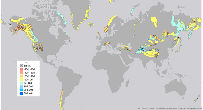 Fig. 1: How long snow remains on the ground.