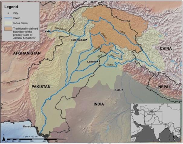 The Geographical Extent of a Hypothetical Industan