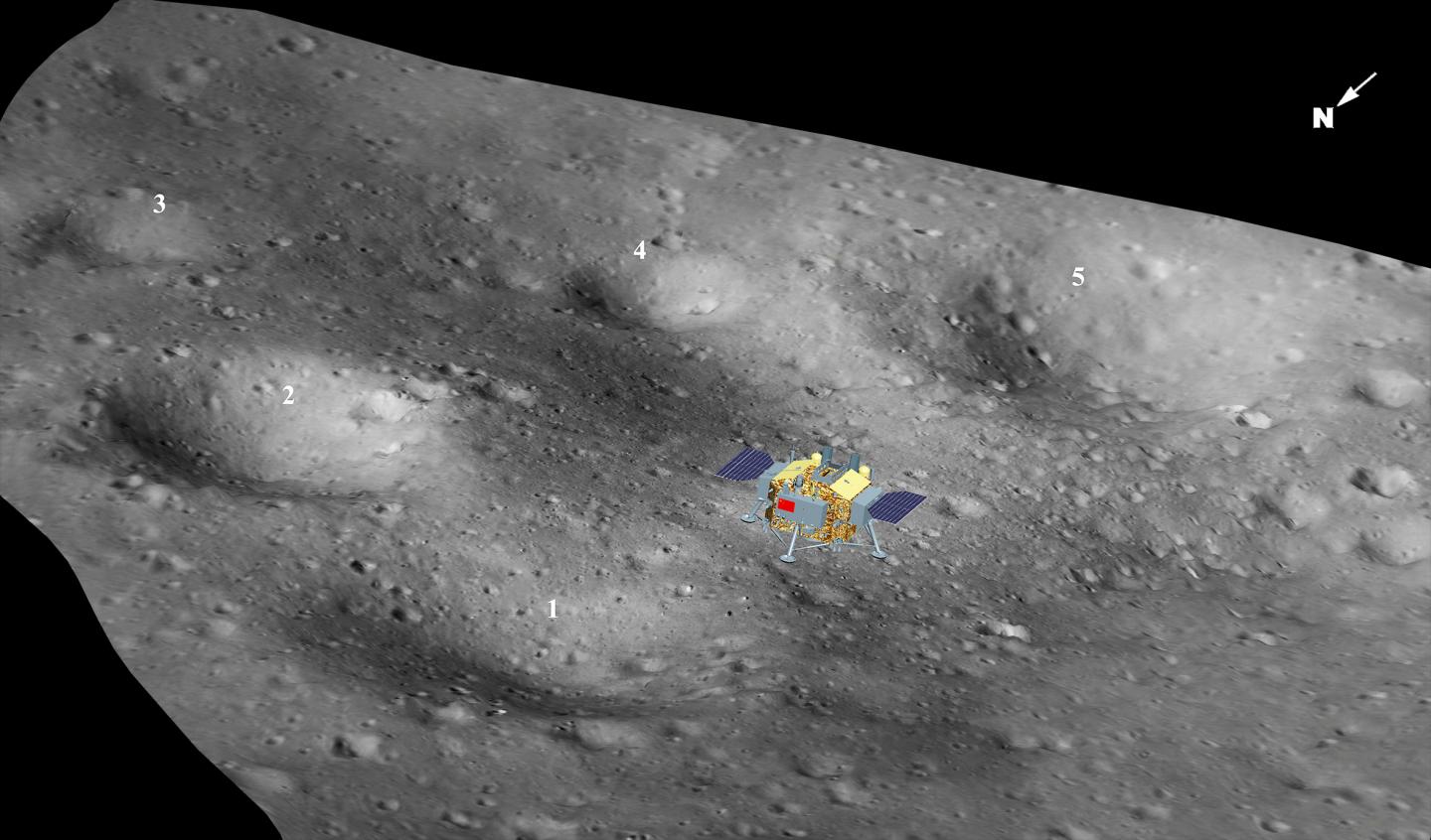 Three-Dimensional Landscape Map of the CE-4 Landing Site